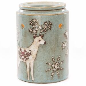 Scentsy Winter Stag Wax Warmer - Green and Tan